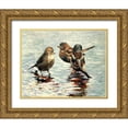 thumbnail image 1 of Pautov, Igor 18x15 Gold Ornate Wood Framed with Double Matting Museum Art Print Titled - Three Friends, 1 of 4