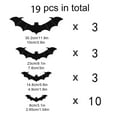 thumbnail image 1 of PEONAVET Wall Sticker Halloween Decoration PVC Wall Stickers Stereo Stickers 14/19pcs, 1 of 2