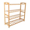 thumbnail image 3 of Bamboo Shoe Rack 4 Tier Shoe Storage Organizer Shelf for Home Entryway Hallway Decoration, 3 of 12