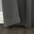 thumbnail image 6 of Sun Zero Nolan 1-Piece Energy Saving Blackout Grommet Curtain Panel, 54"x95", Charcoal, 6 of 9
