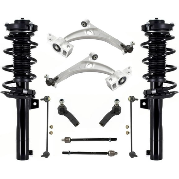 Front Complete Struts Lower Control Arms Tie Rods & Links For Audi Q3 2015-2018