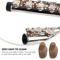thumbnail image 3 of MasteelfCA 5Pcs Professional Flute Fittings Flute Colloid Brick Flute Key Pads Button Pads, 3 of 9