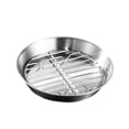 thumbnail image 4 of Elodie Roasting Pan and Rack Set BBQ Grilling Topper for Veggies Vegetable Barbecue 16cm, 4 of 8