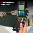 thumbnail image 3 of Funda de piel sintética Dteck para iPhone 16 de 6.1 pulgadas 2024, piel sintética, color negro, 3 of 9