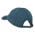 thumbnail image 3 of Checkered Racing Flag Embroidered Washed Cap - Navy OSFM, 3 of 5