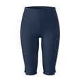 thumbnail image 7 of Akmaiox Capri Yoga Pants for Women Tummy Control Stretchy Comfy Leggings Cropped Pant Split Hem Summer Workout Hiking Pants S-2XL, 7 of 7