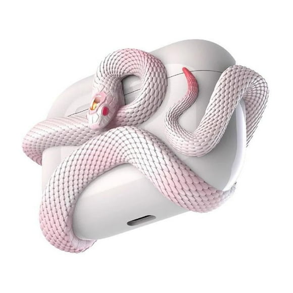3D Snake Wirel Earone Protective Case for AirPods 4, Cool 3D Snake Design for Airpods 4 Case Cover, Creative Cartoon Cool Sile Protective Case Anti-Scratch for AirPods 4 Case N1W9