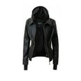 thumbnail image 6 of Annva USA Women's Hood PU Leather Jacket - Rosa Apparel, 6 of 11