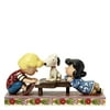 Jim Shore for Enesco Peanuts Schroeder with Lucy & Snoopy Figurine, 4"