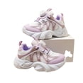 thumbnail image 4 of Girls Running Shoes, Kids Running Shoes, Kids Chunky Sneakers for Boys & Girls - Lightweight Breathable Mesh Shoes With Hook & Loop and Lace Up, for Toddler & Little Kid, Purple US-11C/EU-27, 4 of 4