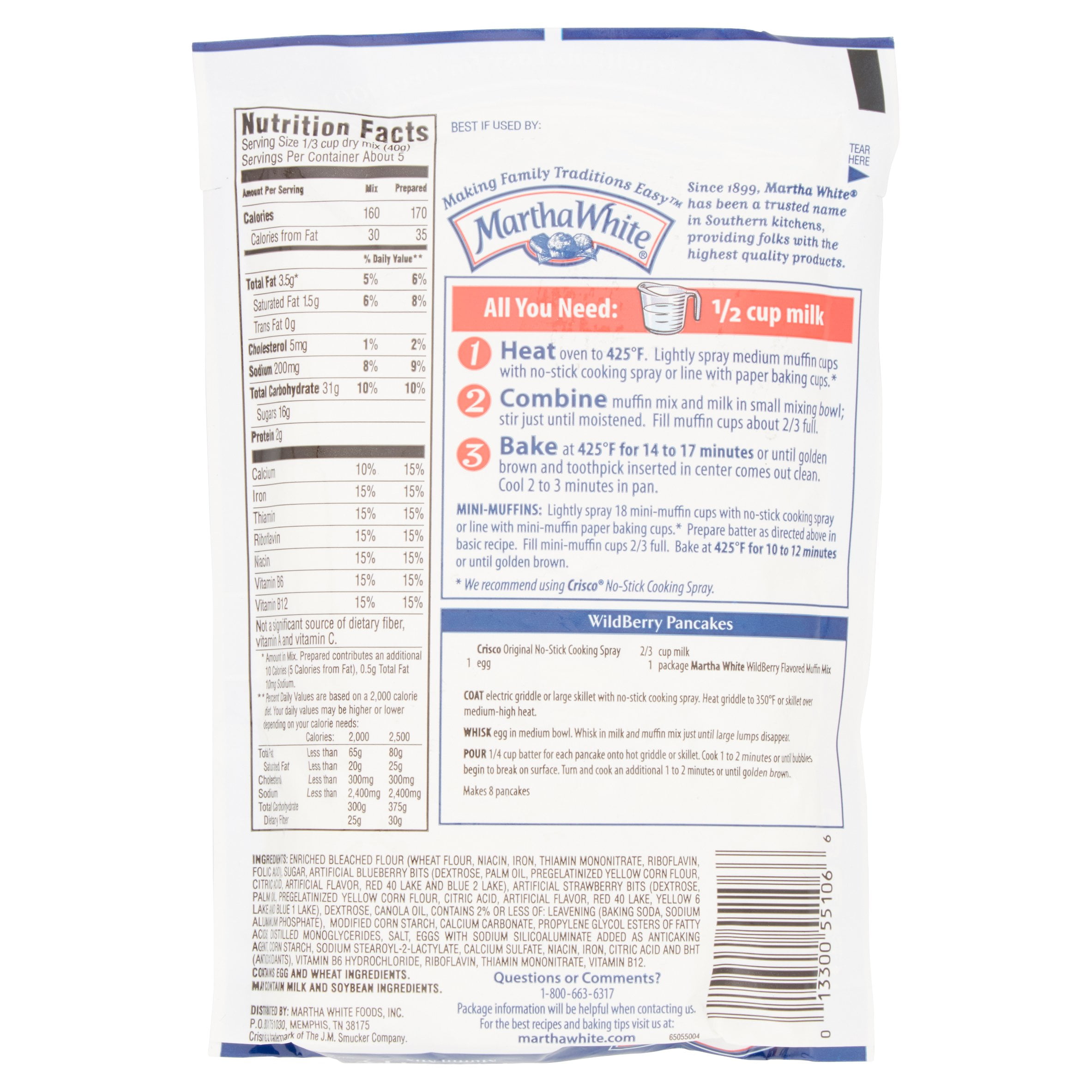 Martha White Banana Nut Muffin Mix Nutrition - Banana Poster
