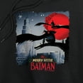 thumbnail image 3 of Merry Little Batman Skyline Women's Cropped Hoodie Pullover Sweatshirt, Black, X-Small, 3 of 6
