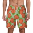 thumbnail image 3 of Uemuo Hand Drawn Strawberry Pattern Mens Swim Trunks Quick Dry Board Shorts with Mesh Lining, Stretch Beach Shorts Quick Dry No-Chafing Board Shorts-Medium, 3 of 9