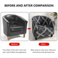 thumbnail image 2 of QJUHUNG Tub Chair Covers for Armchairs  Tub Sofa Slipcover Polyester Fiber Club Chair Slipcover Stretch Armchair Slipcover Removable Washable Sofa Couch Cover for Dining Living Room Offic, 2 of 8