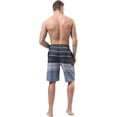 thumbnail image 4 of Men's Swim Trunks, Quick Dry Board Shorts, Colorful Stripe Swimming Shorts, 4 of 6