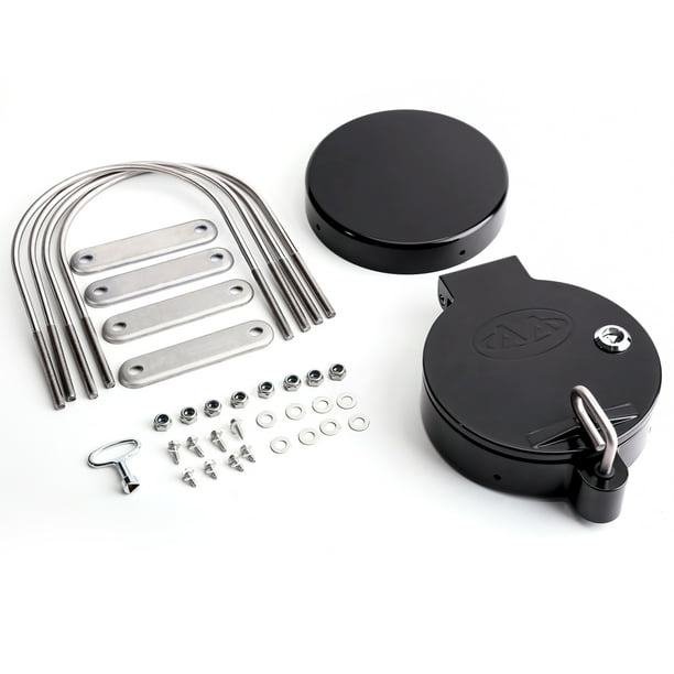 AARacks Universal Conduit Carrier Kit Fit 6" PVC Pipe, No Drilling Required, Black