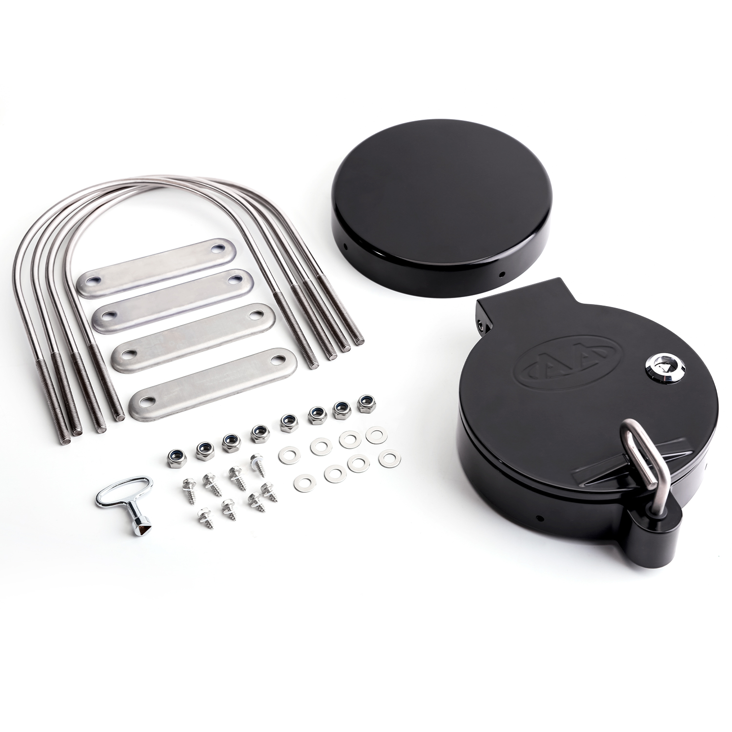 AA Products Inc 6' PVC Conduit Carrier Kit – No Drilling Required – Black (CCK-600)