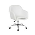 thumbnail image 4 of INO Design Home Office Chair Executive Mid Back Computer Table Desk Chair Swivel Height Adjustable Ergonomic with Armrest - White, 4 of 9