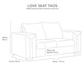 thumbnail image 5 of Love Seat Taos (2 Plazas) Chocolate, 5 of 5