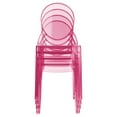 thumbnail image 4 of Pemberly Row Contemporary Kids Chair in Transparent Clear, 4 of 30