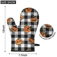 thumbnail image 6 of Cute Oven Mitts,Checkered Halloween Pumpkin Pattern Oven Mitt 2-Pack Set,Kitchen Gloves for Oven,Heat Resistant Oven Mitts 7.7"x12", 6 of 7