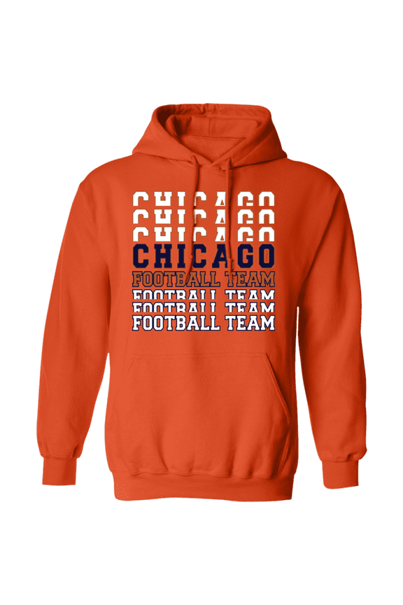 Chicago Football Team Stacked Hoodie