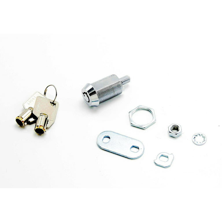 2 Pack of Kingsley Tubular Cam Lock with 1-1/2 Cylinder-Chrome