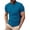 Blue, variant on Mens Summer Breathable T-Shirts Men Fashion Leisure Motion Breathable Seersucker Short Sleeve Round-Neck Blouses