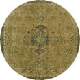 thumbnail image 1 of Ahgly Company Indoor Round Abstract Caramel Brown Abstract Area Rugs, 8' Round, 1 of 6