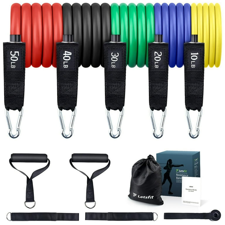 Letsfit resistance bands with handles hotsell