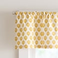 thumbnail image 2 of Curtainworks Kiara 3 Piece Valance and Tier Set Marigold, Rod Pocket, Light Filtering, Indoor, 58" x 14" Adult, 2 of 5