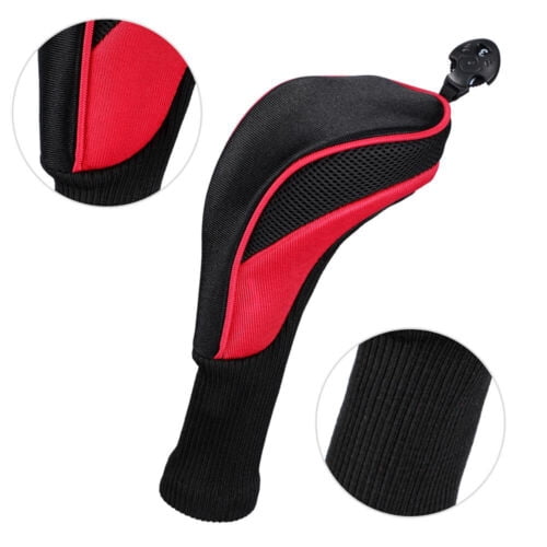 3X Golf Club Head Covers Set Long Neck Driver 1/3/5 Fairway Woods Headcovers