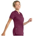 thumbnail image 3 of Landau ProFlex Tailored Fit Comfort Stretch 3-Pocket Scrub Top for Women 4160, 3 of 5