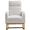 Ivory, variant on PAPROOS Rocking Chair, Fabric Accent Chair with 2 Side Pockets and Pine Wood Legs, High Backrest Arm Chair Modern Rocker Lounge Chair for Living Room, Beige