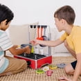 thumbnail image 6 of Melissa & Doug 19-Piece Deluxe Wooden Cooktop Set With Wooden Play Food, Durable Pot and Pan, 6 of 10
