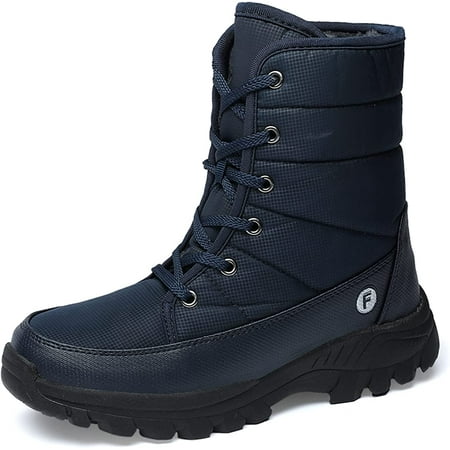 

Men s Snow Boots Winter Comfortable Plush Lining Warm Anti-skid Waterproof Outdoor Boots Mid-Calf Winter Boots for Men