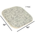 thumbnail image 2 of Broadway Memory Foam No Slip Back 16 x 16 Chair Pad Cushion 6 Pack - Cream-Blue, 2 of 6