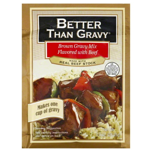 Better Than Gravy Brown Gravy Mix Flavored with Beef, 1.0 oz Walmart