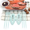 thumbnail image 1 of Ensemble d'Outils de Fruits de Mer 8 Pcs Plastique Antidérapant Multi-Usage Craqueur de Fruits de Mer Outil de Crabe, 1 of 10