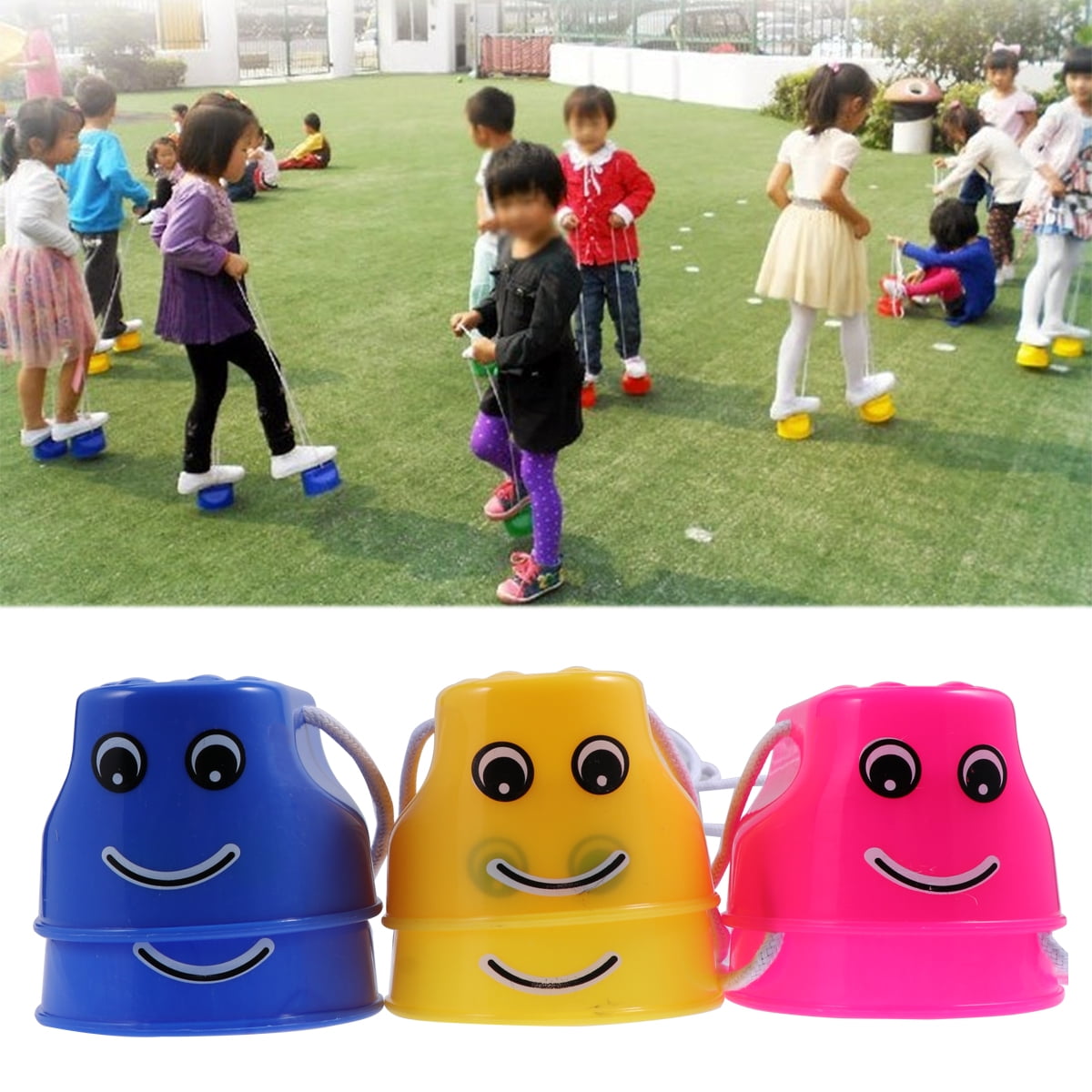 Toyvian Mini Stilts 4pcs Balancing Stilts For Kids Bucket Stilts | Seychelles