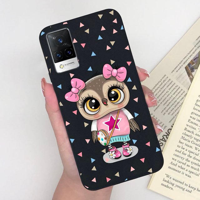 Funda a prueba de golpes para Vivo V21 4G 5G, carcasa de silicona a la moda con estampado de leopardo, carcasa trasera Popular para Vivo V 21 Fivean unisex