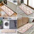 thumbnail image 6 of Pink Gold Wave Marble Pattern Kitchen Rug Mat,Kitchen Runner Rugs Non Skid Washable,Decorative Kitchen Floor Mats for Kitchen,Sink,Laundry,17"x47.2", 6 of 7