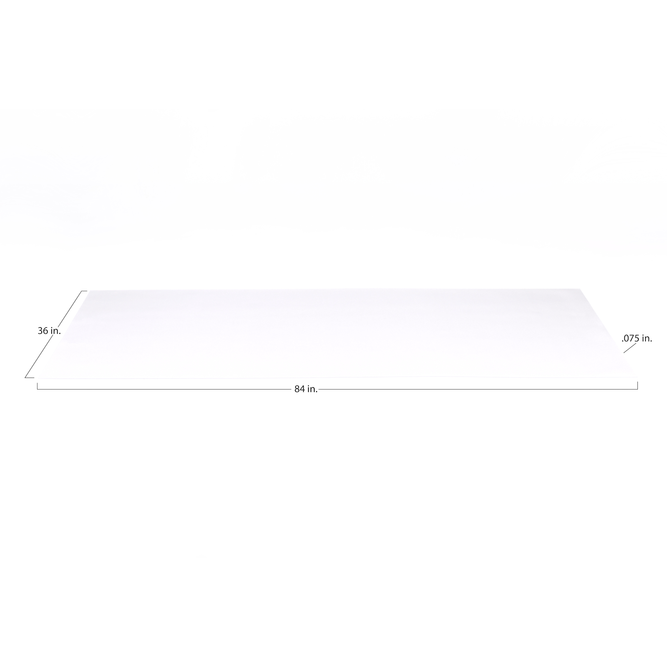 G-Floor 36" x 84" 75 Mil Heavy Duty Vinyl Exercise Equipment Mat - Clear