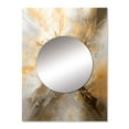 thumbnail image 2 of Designart "Chromatic Essence in Gold and Silver I" Abstract Mirror Wall Decor - Modern Gold Abstract Hallway Wall Mirror Art - 32" x 24" Inch, 2 of 5