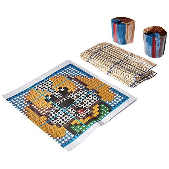 Wonderart Puppy Latch Hook Kit, 8" X 8"