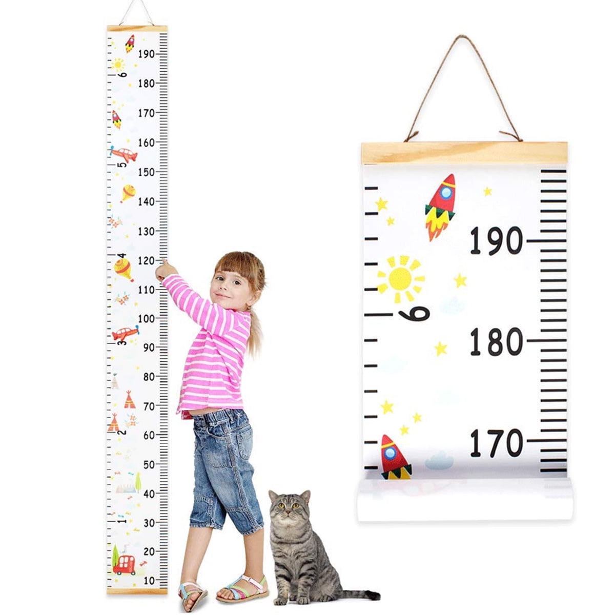 GUSTVE Children Height Measuring Rulers from Baby to Adult Removable