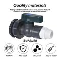 thumbnail image 3 of PVC Water Barrel Spigot Kit, Connector Drain Adapter with Inner Connection for Garden, Rain Barre ,Easy Handles, 3 of 6