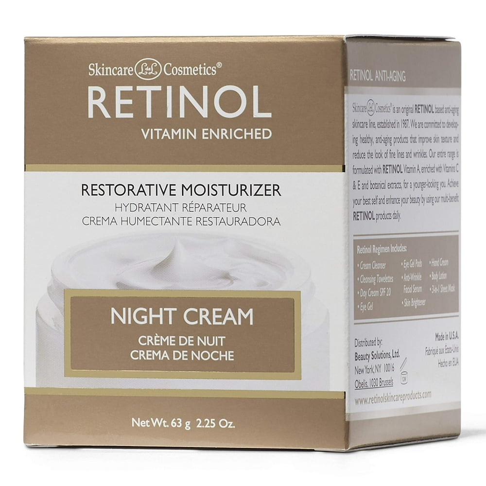 Retinol AntiAging Night Cream Color Gold