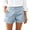 Blue, variant on Womens Summer Shorts 2026 Casual High Waisted Pleated Beach Vacation Tailored Denim Shorts with Pockets