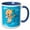 Blue/White, variant on 3drose, Cupid, 11oz Two-tone Red Mug